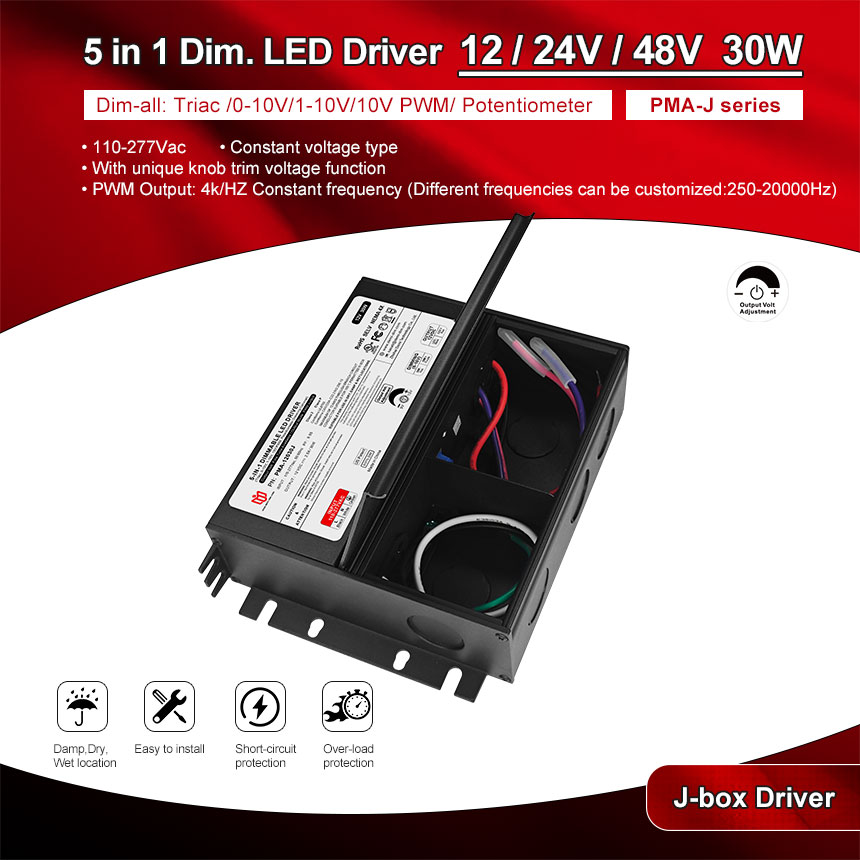 pilote LED dimmable 30w